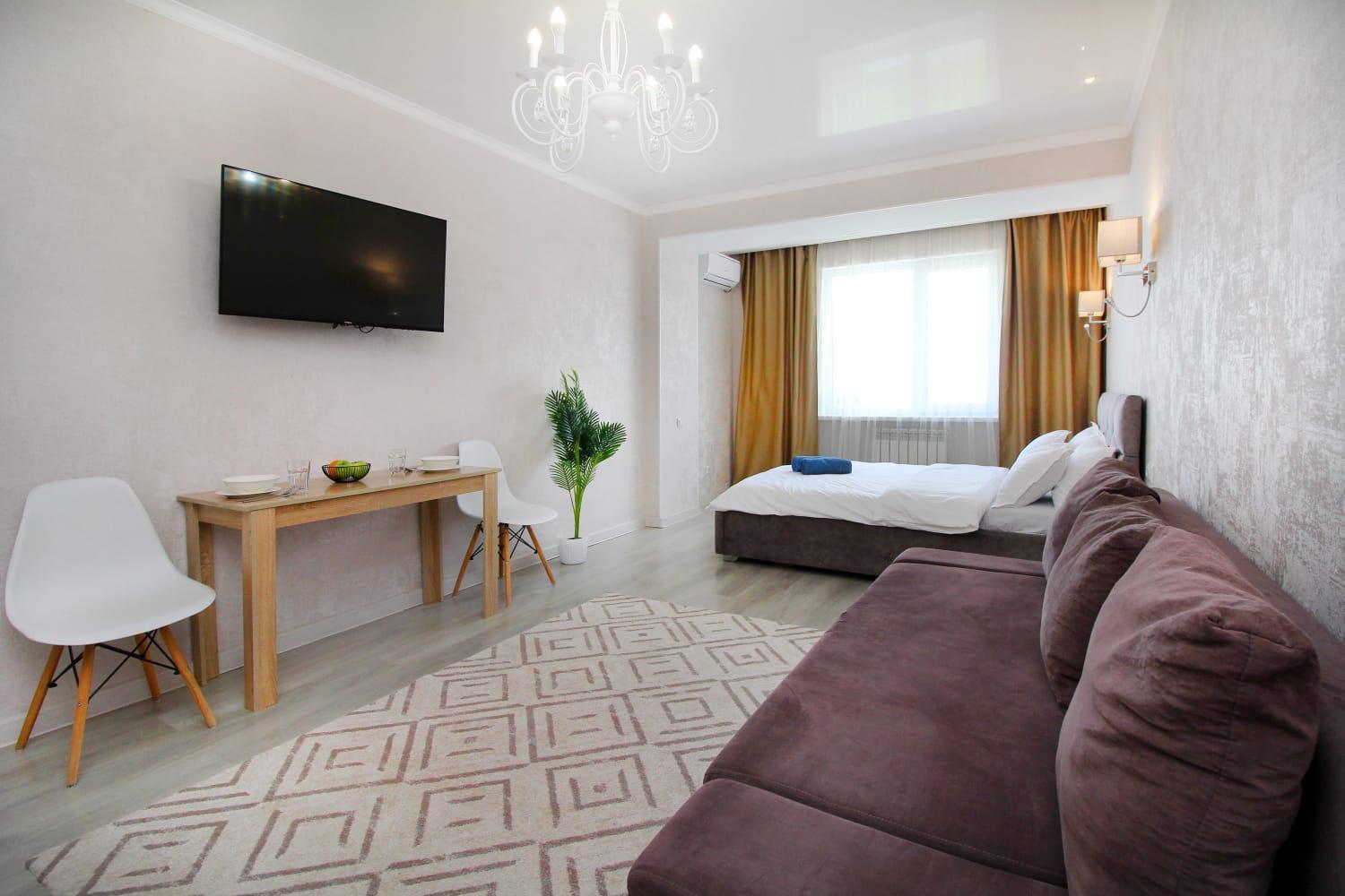 Almaty Cozy Apart Hotel Bagian luar foto